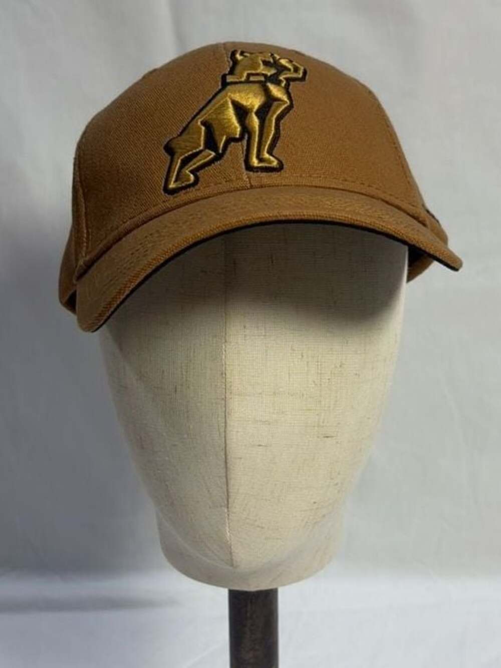 NWT Mack Trucks Brown Cap Embroidered Gold Bulldog Logo Snapback Hat by H3